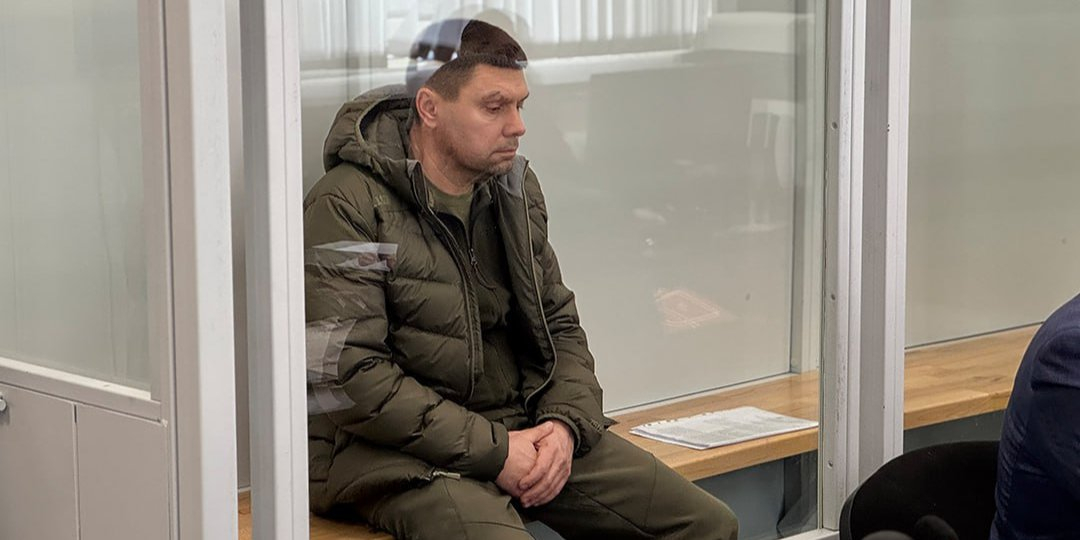 Andrii Ukrainets in court (Photo: Suspilne)