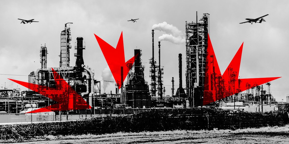 Пожежа на російській НПС (фото ілюстративне) (Фото: Скриншот відео/ Exilenova+/Telegram)