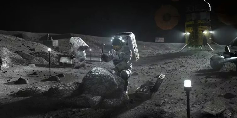 Ілюстрація астронавта місії Artemis на Місяці (Фото: NASA)
