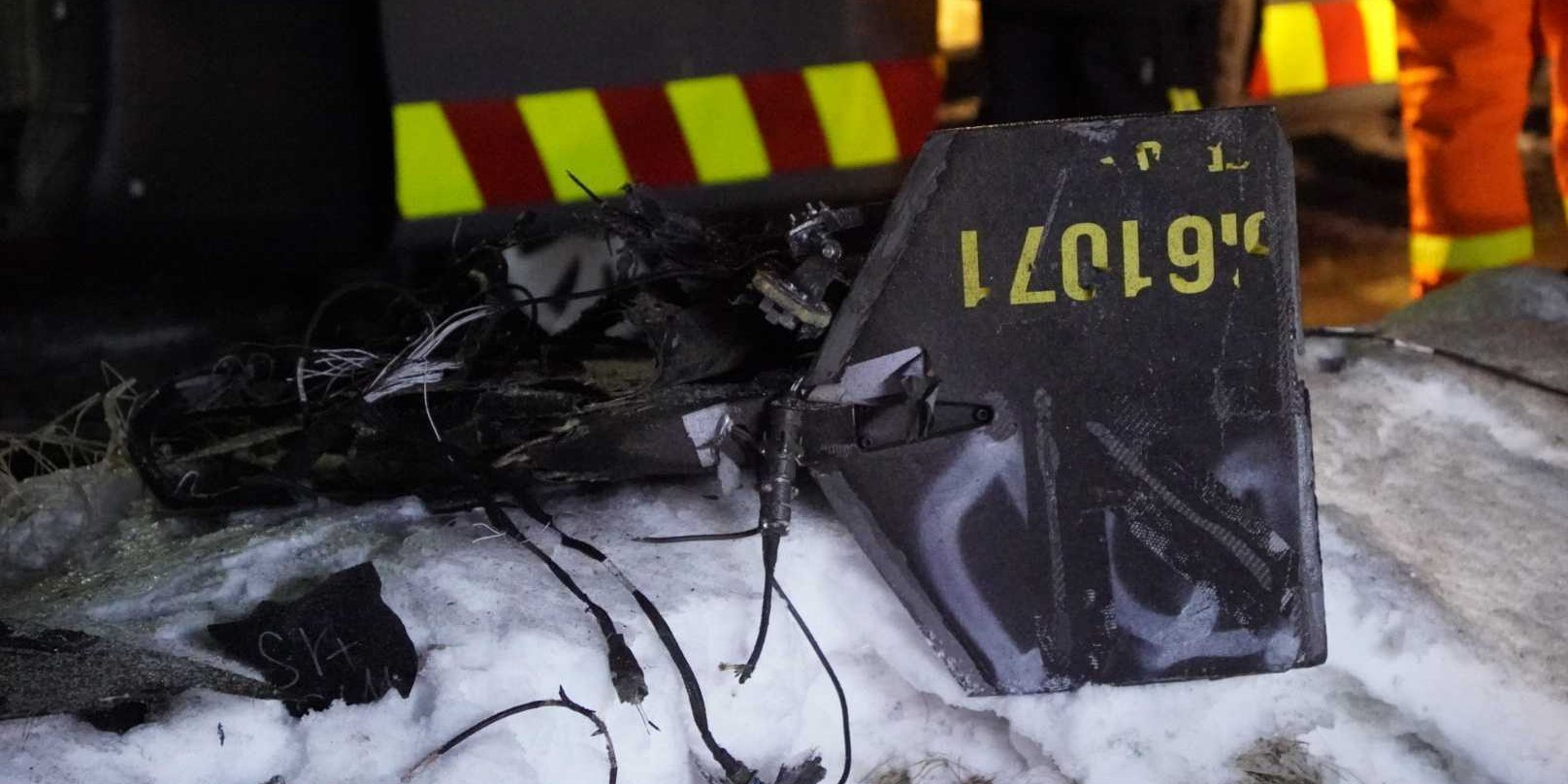 Debris of a Russian Shahed-type attack UAV (Photo: Serhii Okuniev / NV)