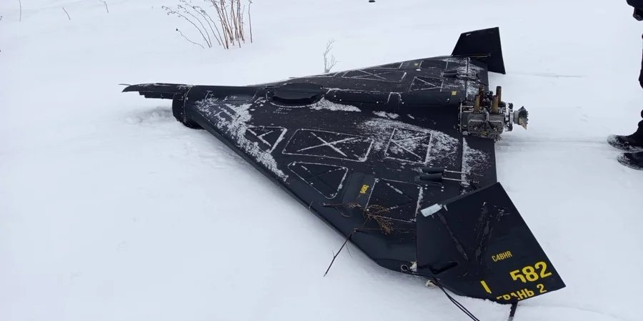 The drone used by Russia to attack the Stryi district of Lviv Oblast in February 2026 (Photo: Maksym Kozytskyy/Telegram)