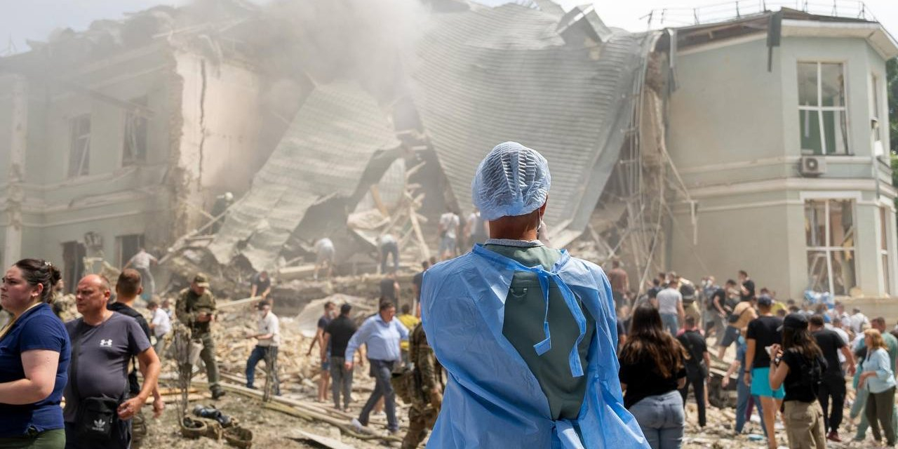 Aftermath of the Russian missile strike on the Okhmatdyt hospital in Kyiv on July 8, 2024. (Photo: Ukraine’s Health Ministry)