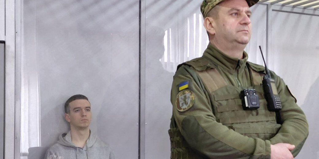 Підозрюваний у&nbsp;вбивстві екснардепки Ірини Фаріон&nbsp;— В’ячеслав Зінченко у&nbsp;залі суду у&nbsp;Львові, 5 березня 2026 року (Фото: Суспільне Львів)