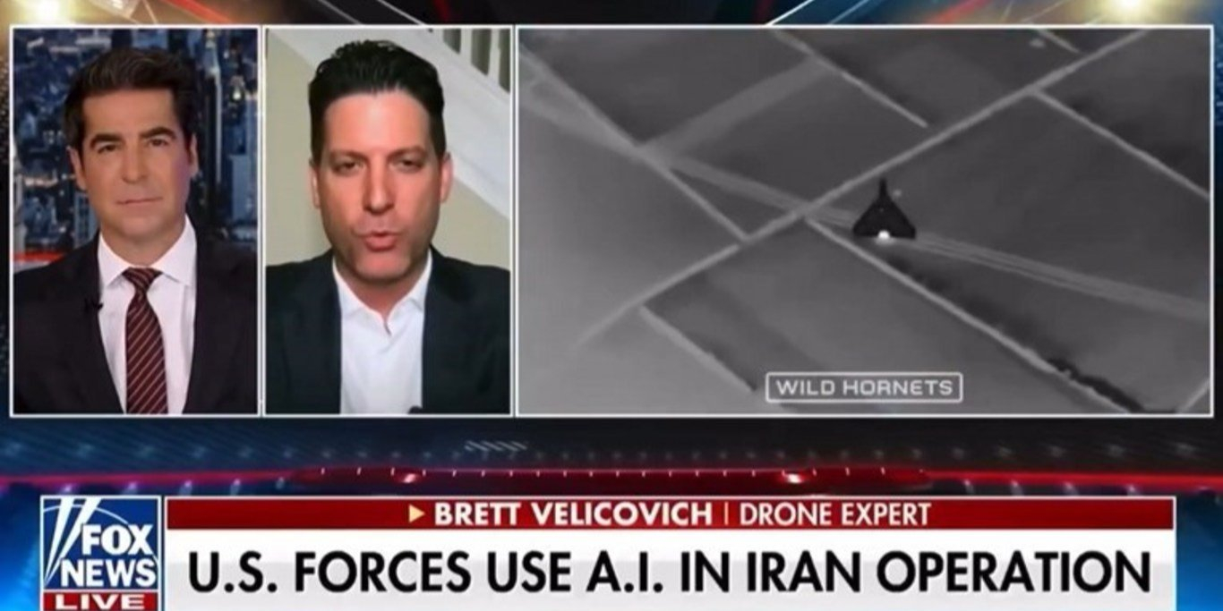 Fox News segment on U.S. drone tech (Photo: Wild Hornets / Twitter)