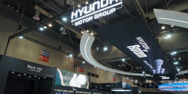 Павильон Hyundai Rotem на Сеульской международной аэрокосмической и оборонной выставке — подразделения компании, занимающегося разработкой ракеты (Фото: Hyundai Rotem)