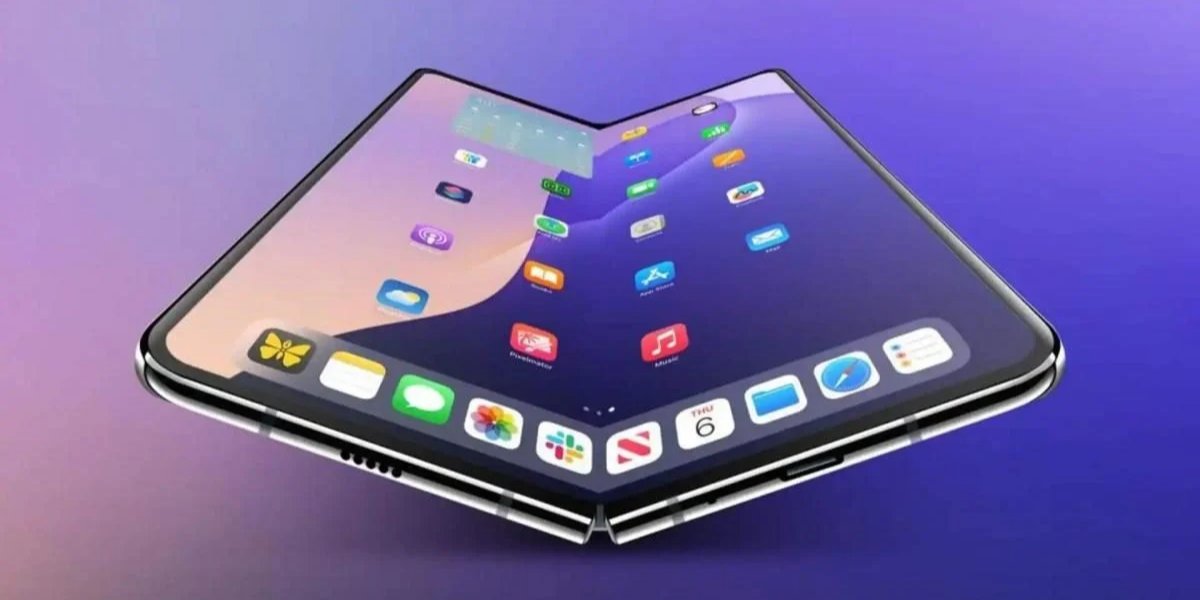 Неофициальный рендер iPhone Fold (Фото: 9toMac)
