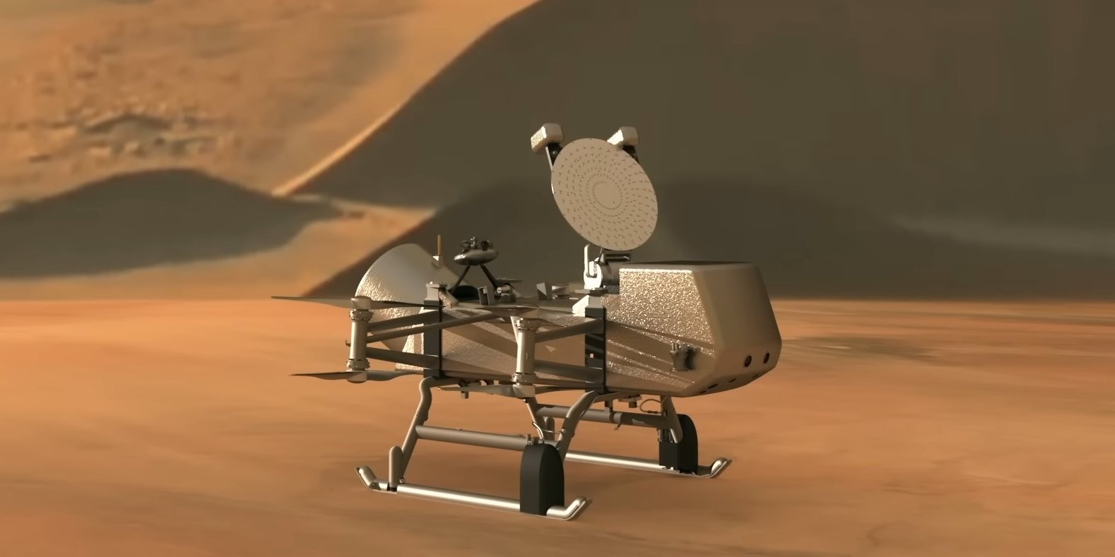 Рендер Dragonfly в анонсе NASA (Фото: скриншот NV)