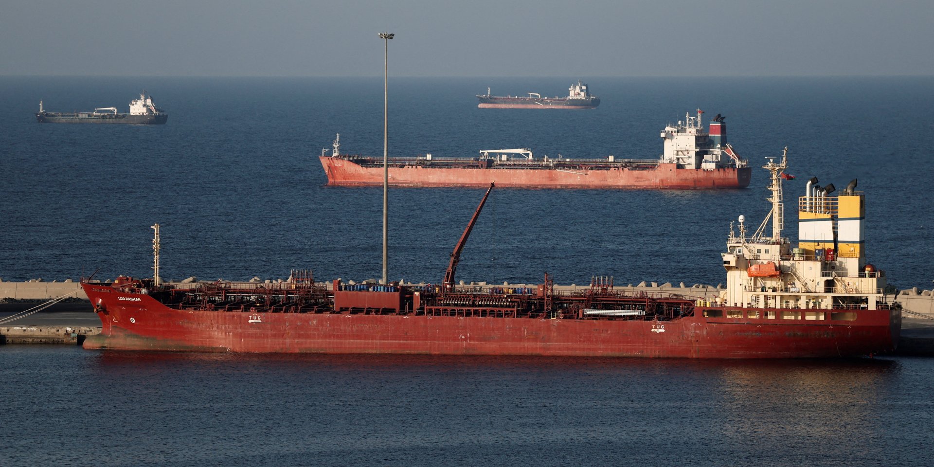 Luojiashan tanker sits anchored in Muscat, as Iran vows to close the Strait of Hormuz, amid the U.S.-Israeli conflict with Iran, in Muscat, Oman, March 7, 2026. (Photo: REUTERS/Benoit Tessier/File Photo)