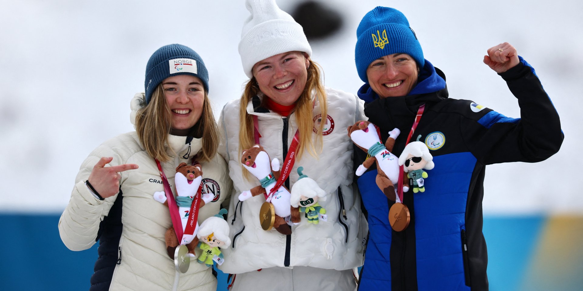 Олександра Кононова (праворуч) виграла п’ять медалей на Іграх-2026 (Фото: REUTERS/Sarah Meyssonnier)