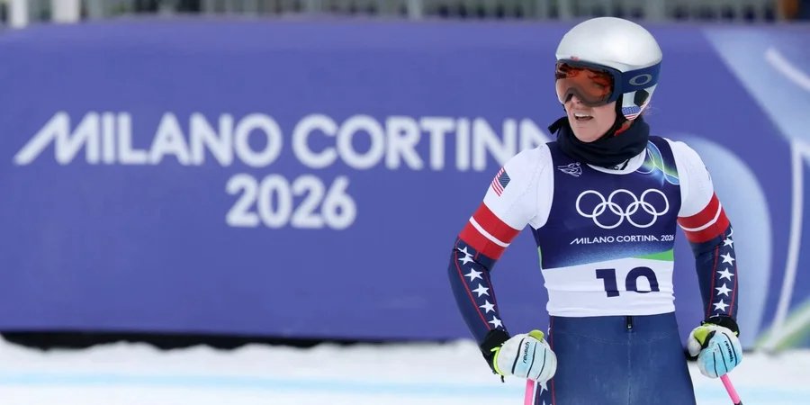 Ліндсі Вонн на Олімпіаді-2026 зламала ногу (Фото: REUTERS/Leonhard Foeger)