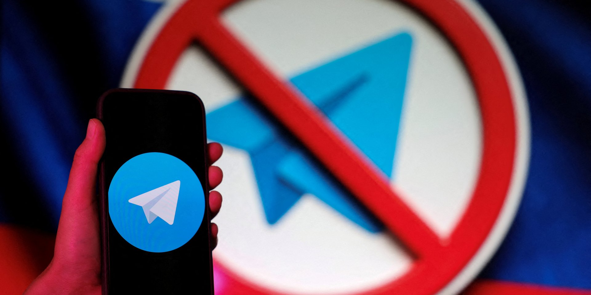 У&nbsp;Росії почали блокувати Telegram (Фото: REUTERS/Ramil Sitdikov/Illustration)