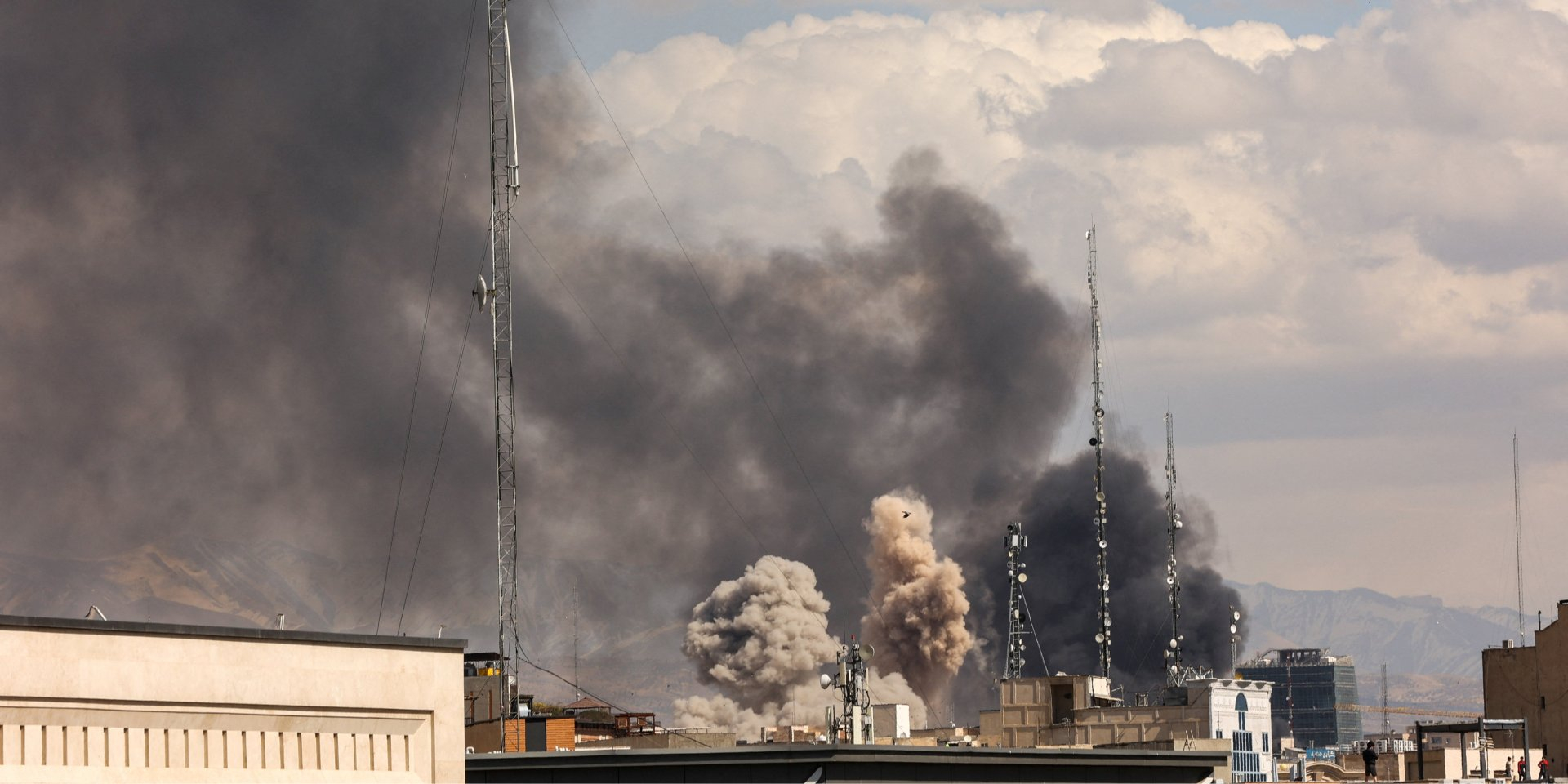 Smoke over Tehran (Iran) following strikes by Israel and the United States, March 1, 2026 (Photo: Majid Asgaripour/WANA (West Asia News Agency))