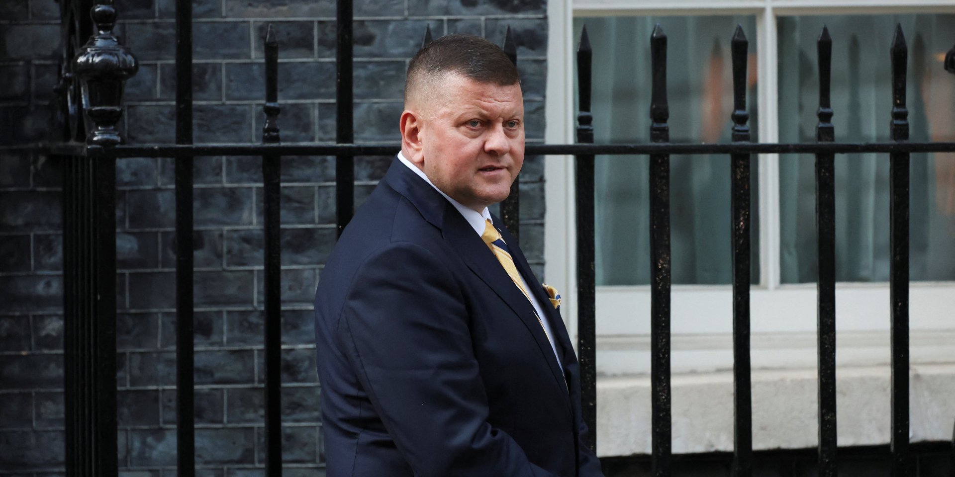 Valerii Zaluzhnyi, Ukraine's Ambassador to the United Kingdom, walks at Downing Street in London, Britain, March 17, 2026. (Photo: REUTERS/Isabel Infantes)