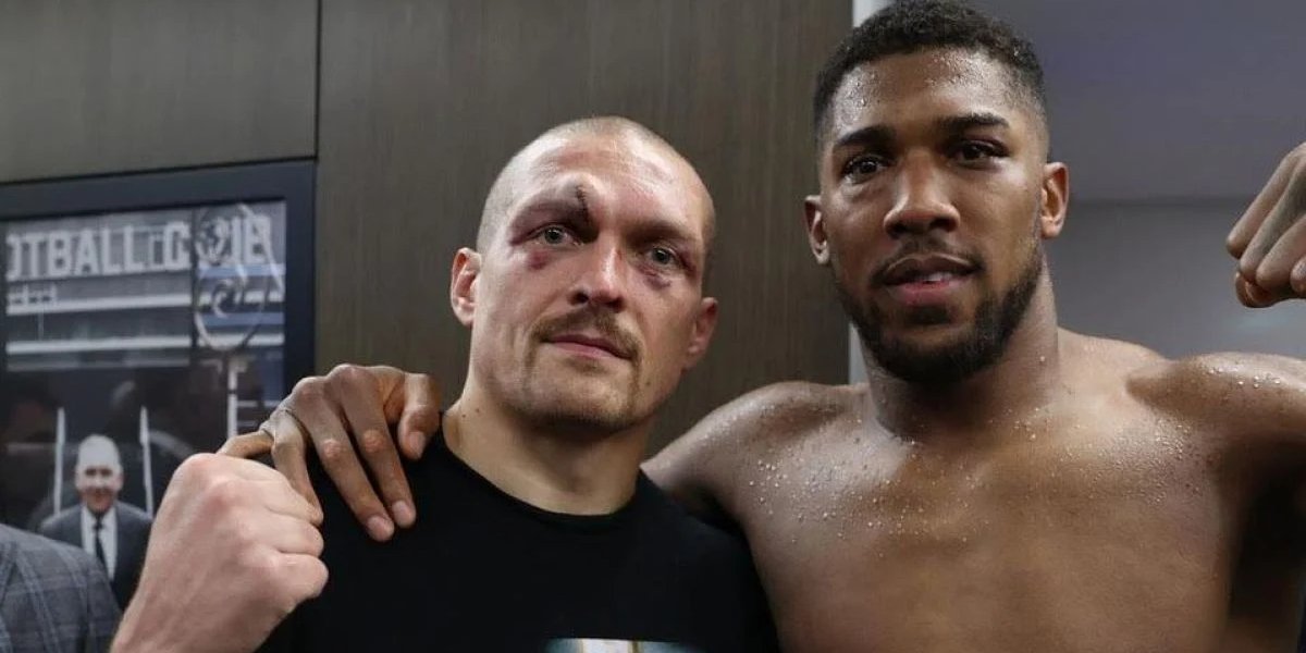 Олександр Усик та Ентоні Джошуа (Фото: twitter.com/MatchroomBoxing)