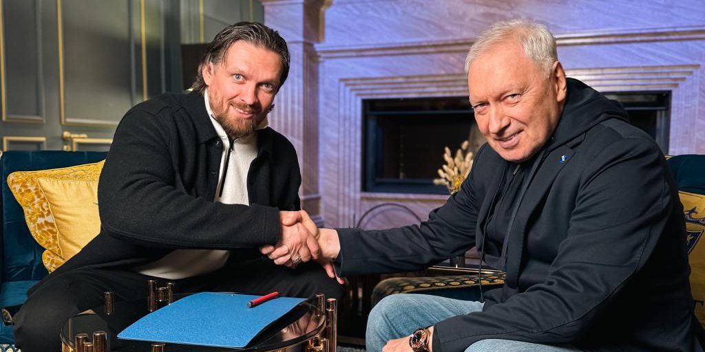 Олександр Усик і Геннадій Буткевич (Фото: ФК Полісся)