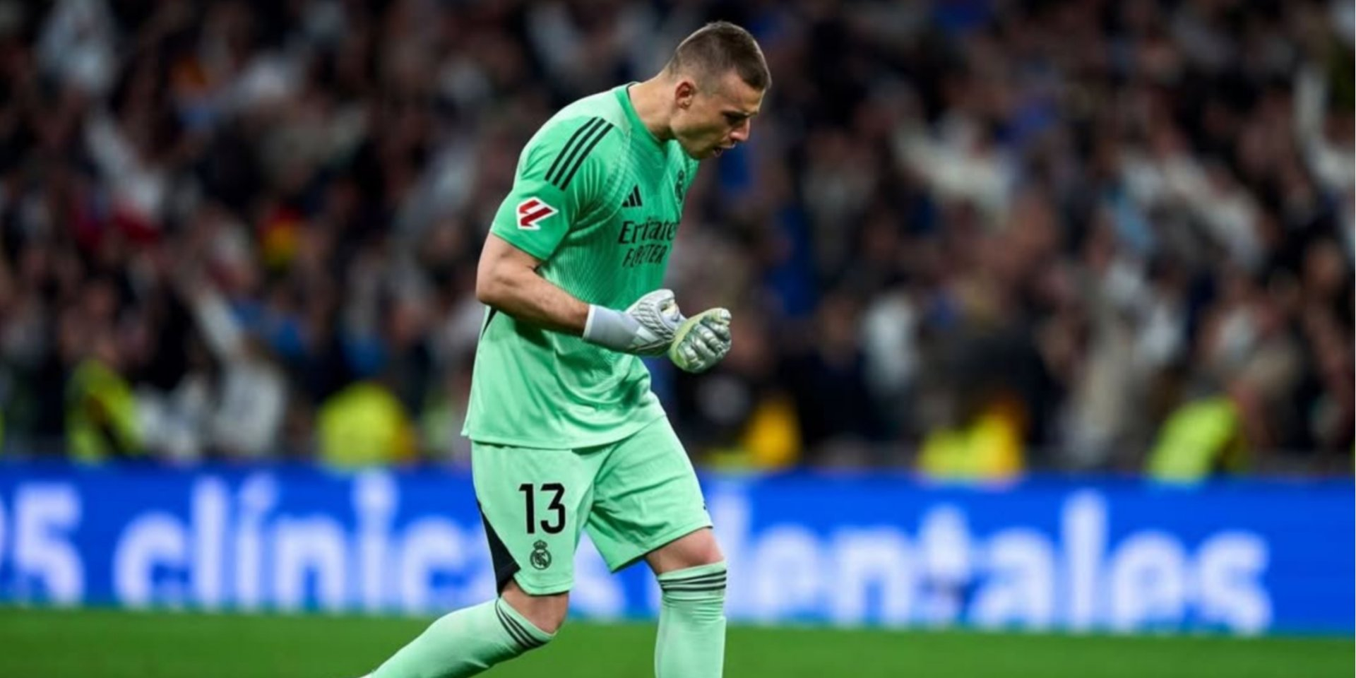 Andriy Lunin in the match against Atletico Madrid (Photo: instagram.com/lunin_andrey)