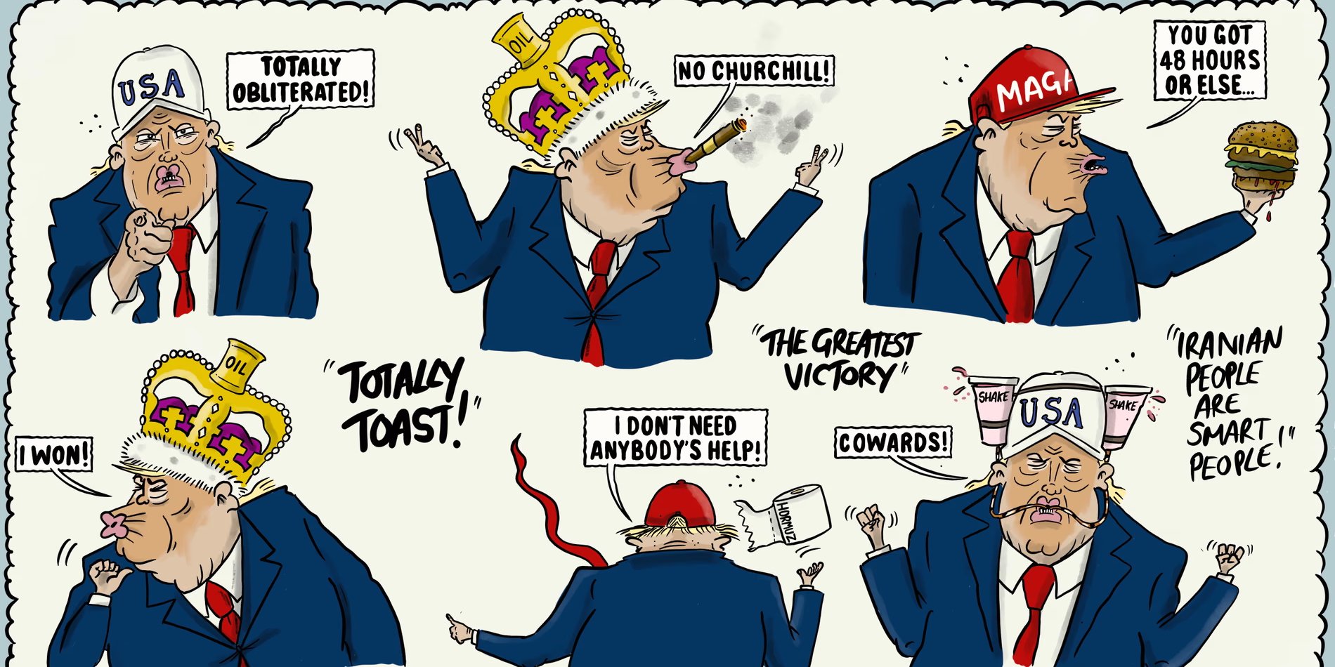 На Трампа снова создали карикатуру (Фото: Pete Songi/The Guardian)