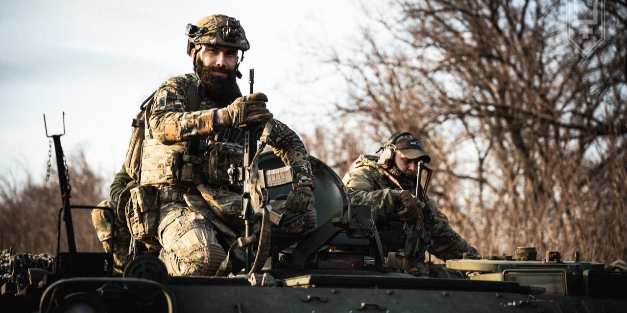 Бійці 53 механізованої бригади тренуються на американських БТР М11 (Фото: t.me/brigade53)