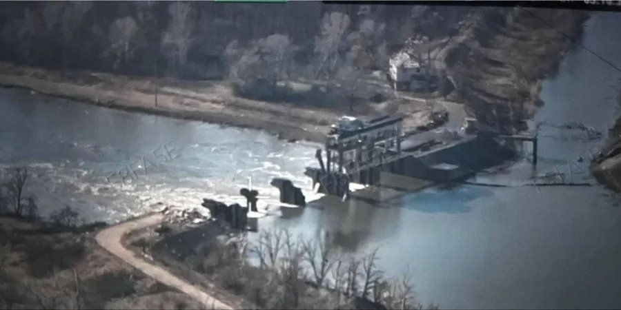 Гребля у&nbsp;Райгородку забезпечувала роботу каналу Сіверський Донець&nbsp;— Донбас (Фото: Донбас Реалії)