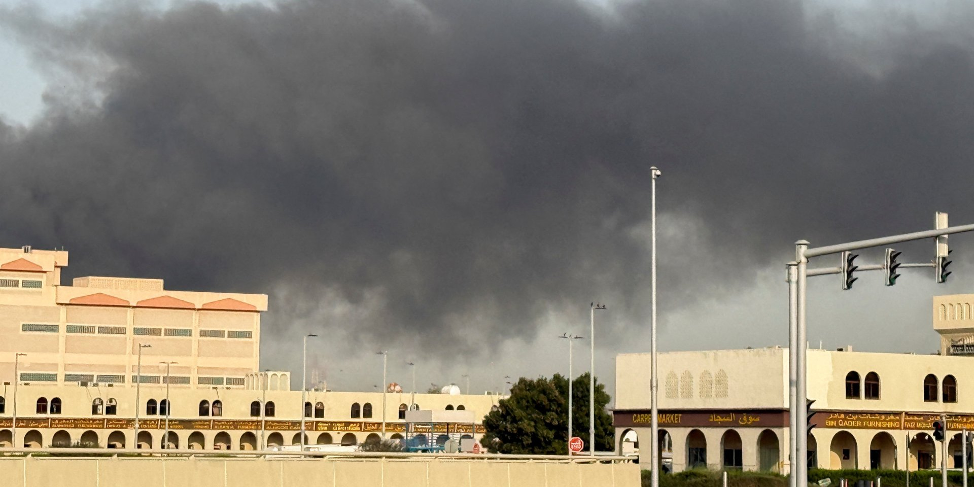 Smoke in Abu Dhabi after an Iranian attack on the city on March 1, 2026 (Photo: REUTERS/Abdelhadi Ramahi)