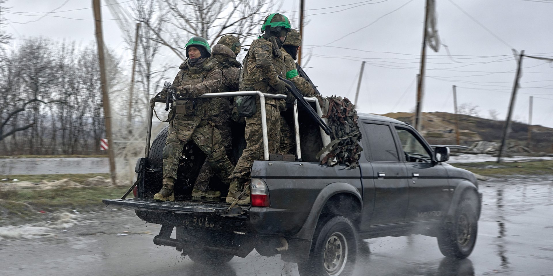 Гаряча Костянтинівка. Російські обстріли та постійна загроза з неба — реальність фронтових буднів. (Фото: Kostiantyn Liberov/Libkos/Getty Images)