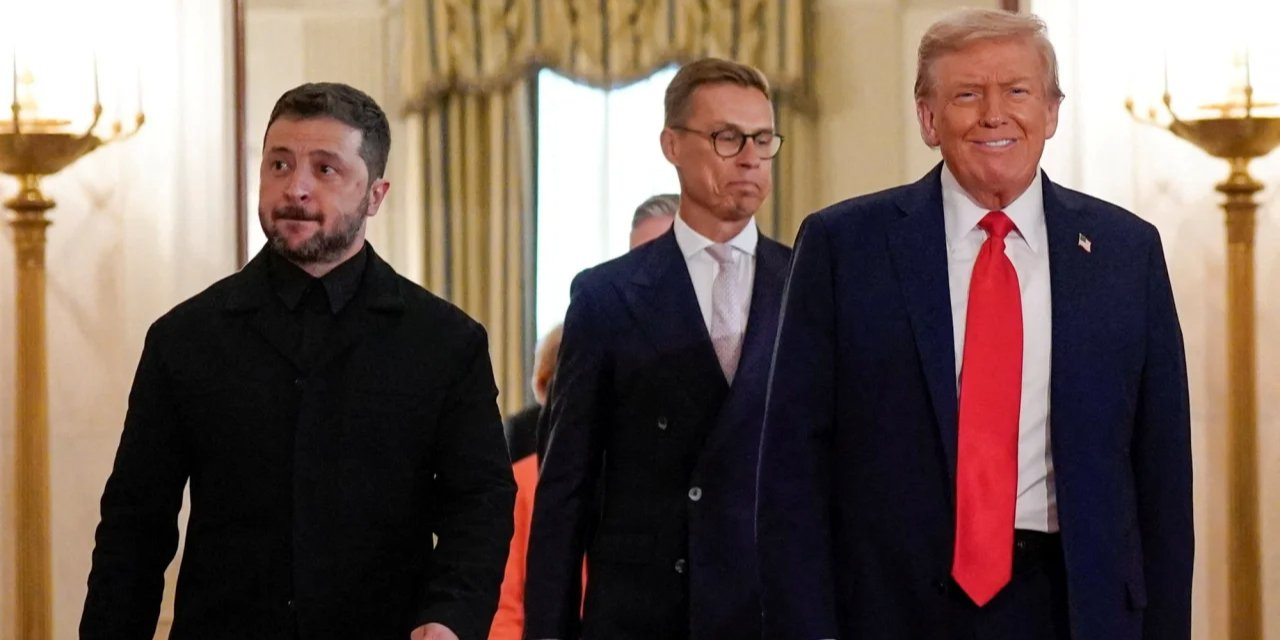U.S. President Donald Trump hosts the leaders of Ukraine and Finland, Volodymyr Zelenskyy and Alexander Stubb, at the White House, August 18, 2025 (Photo: Reuters)