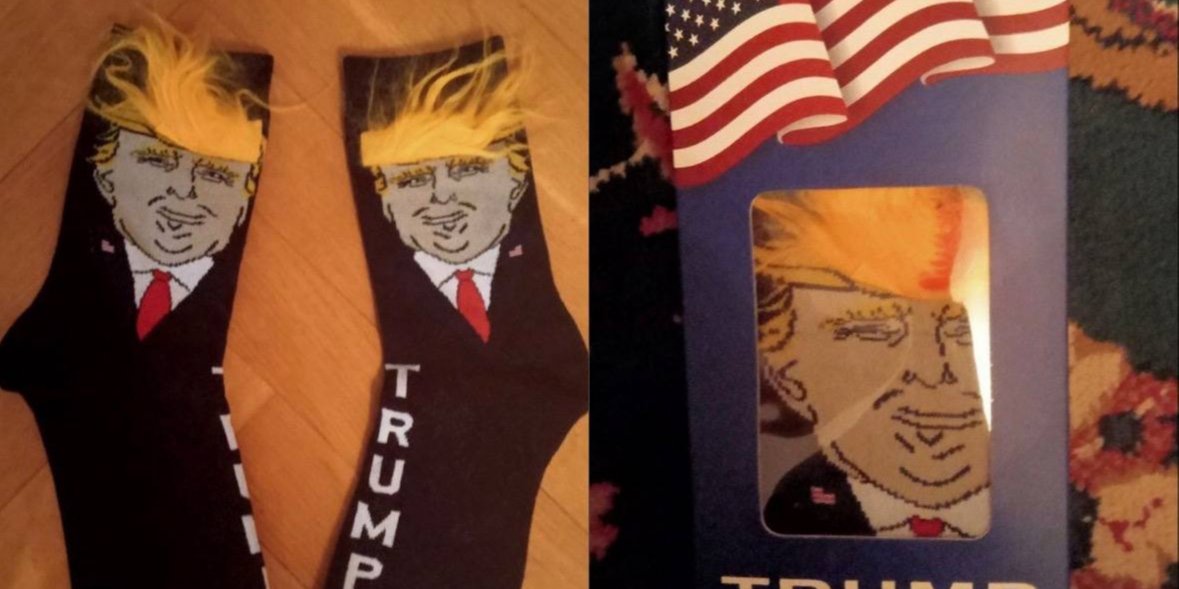 Российским депутатам в США подарили носки с Трампом — фото