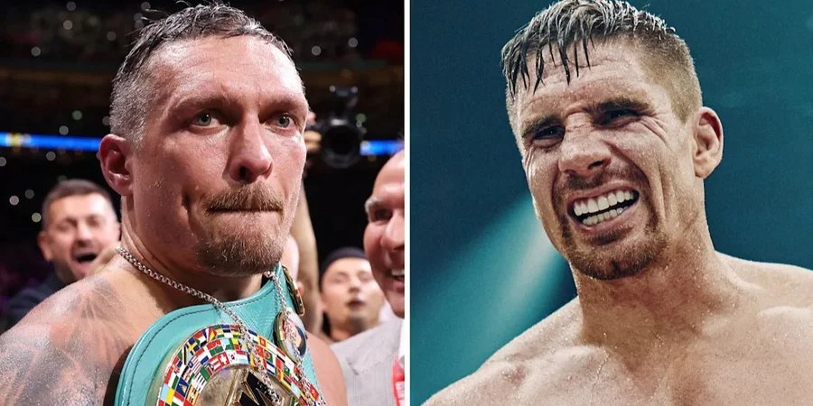 Олександр Усик і Ріко Верховен (Фото: sports.yahoo.com)