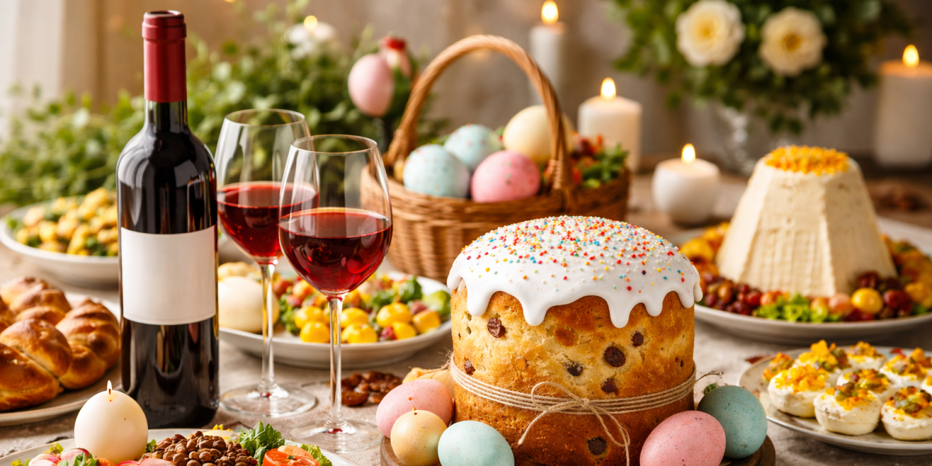 Украинские красные вина к Пасхе 2026 года (Фото: NV via ChatGPTa)