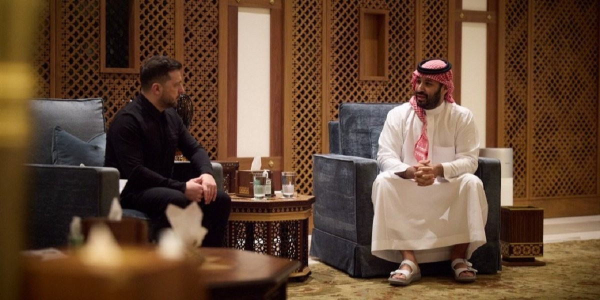 Volodymyr Zelenskyy and Crown Prince of Saudi Arabia Muhammad bin Salman Al Saud (Photo: President's Office)