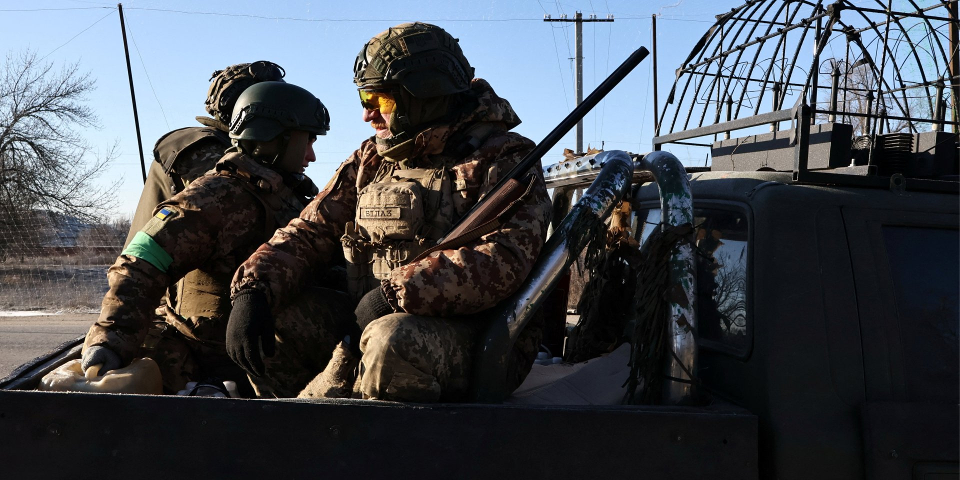 Ukrainian soldiers heading to the frontline in Zaporizhzhya Oblast (Photo: Andriy Andriyenko/Press Service of the 65th Separate Mechanized Brigade/Handout via REUTERS)
