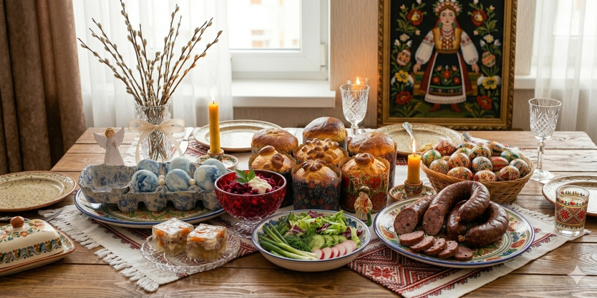 Паска, колбаска и даже «лосось». Как составить бюджетное, но изысканное меню на Пасху