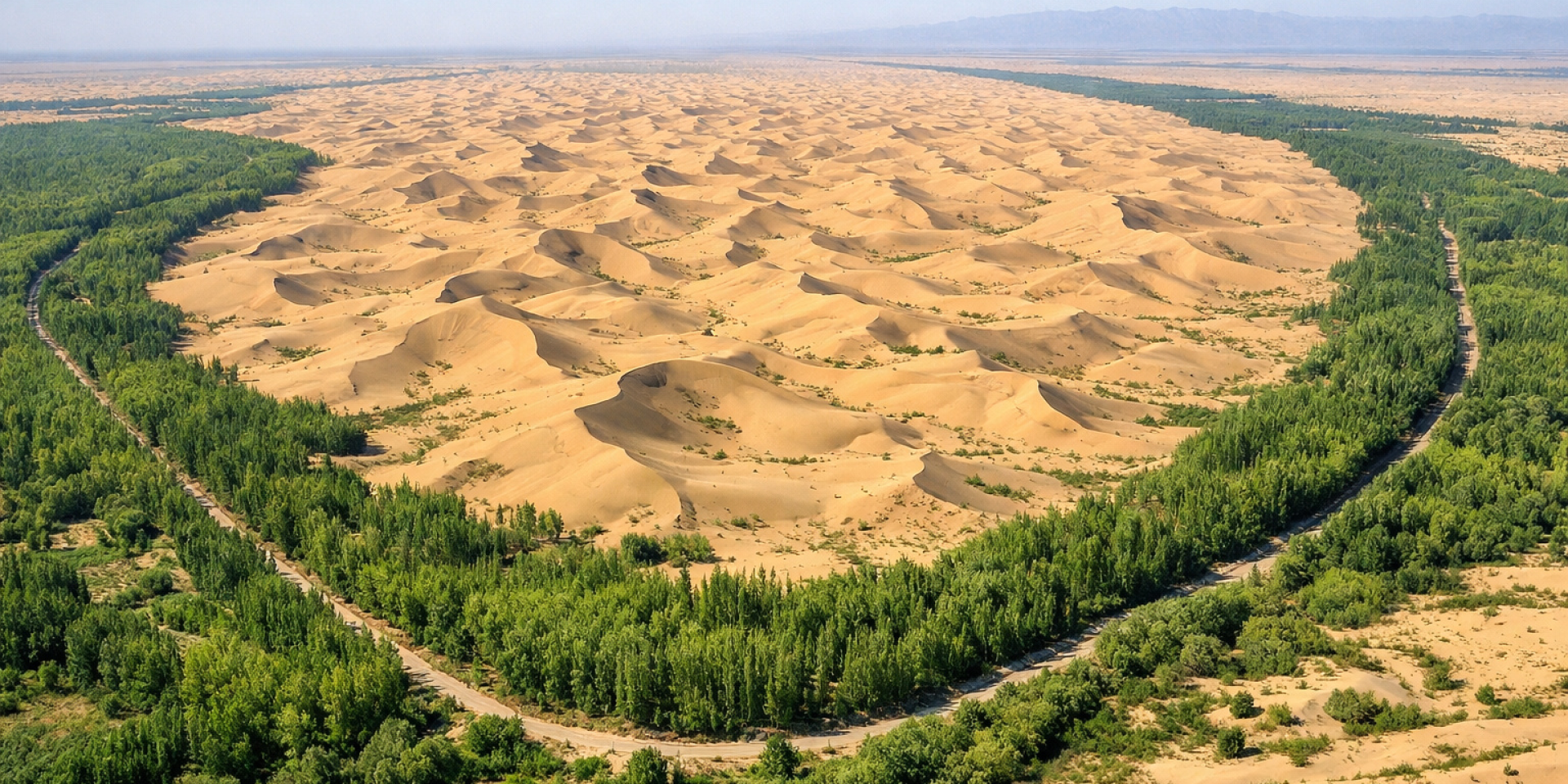 Китай займається озелененням пустелі Такла-Макан (Фото: CPG)