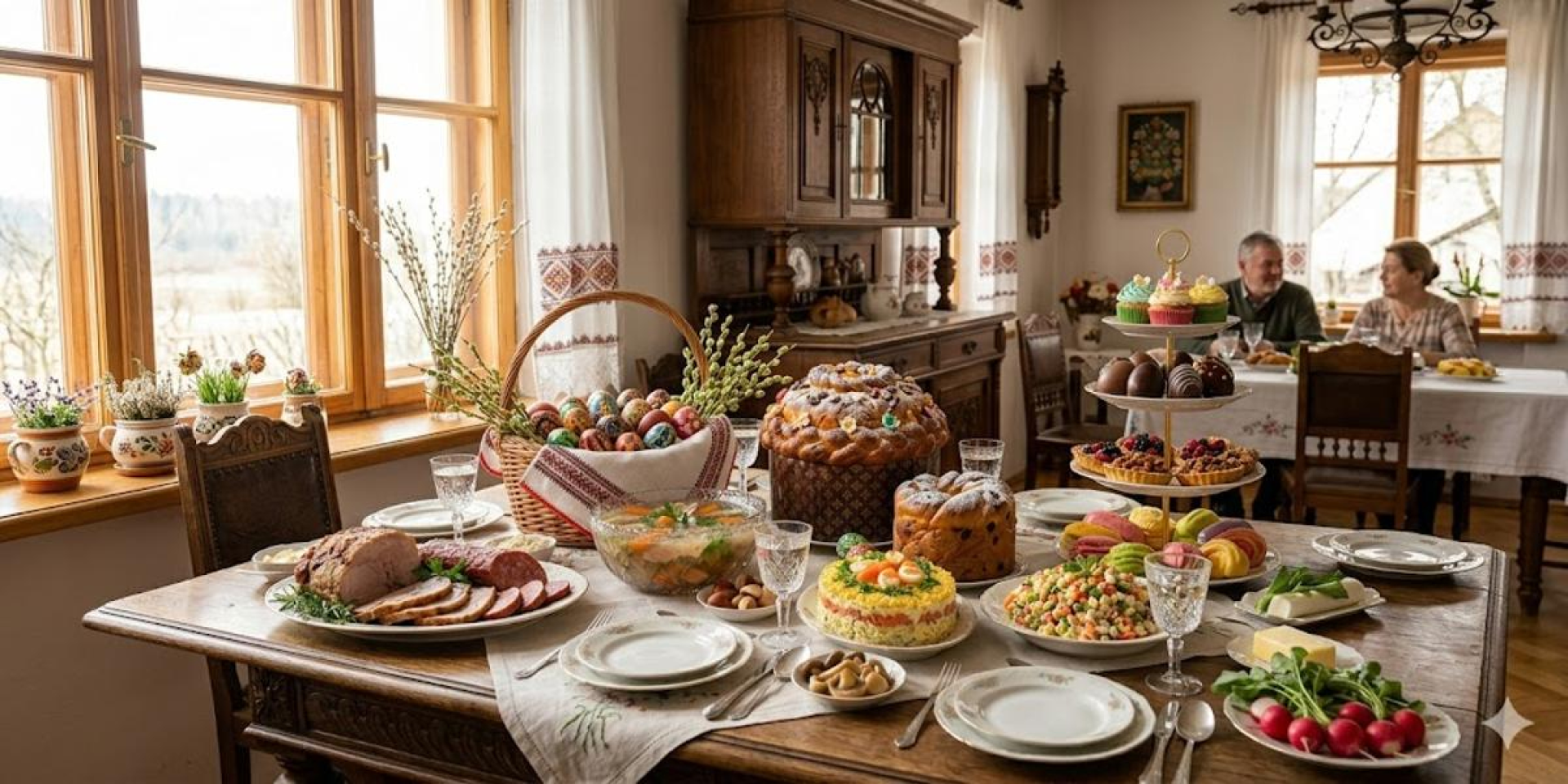 По-богатому. Щедрый пасхальный стол: меню для большой семьи без диет и экономии