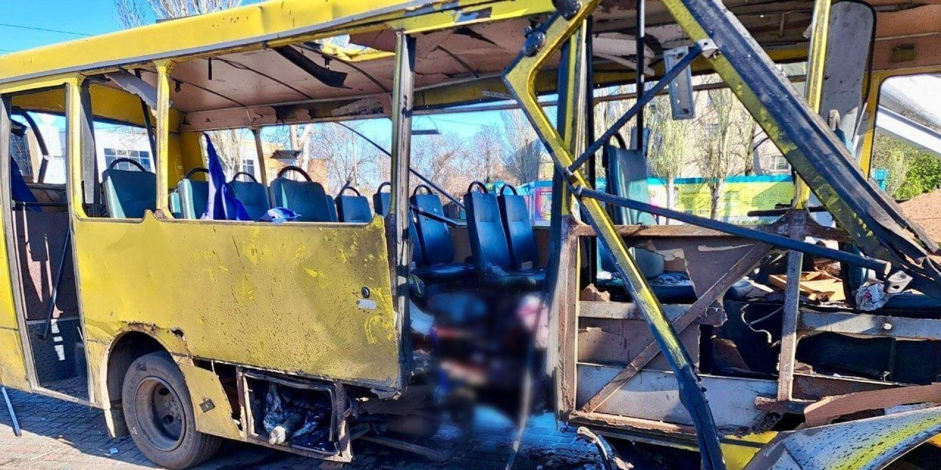 Aftermath of a Russian drone strike (Photo: Oleksandr Hanzha/Telegram)