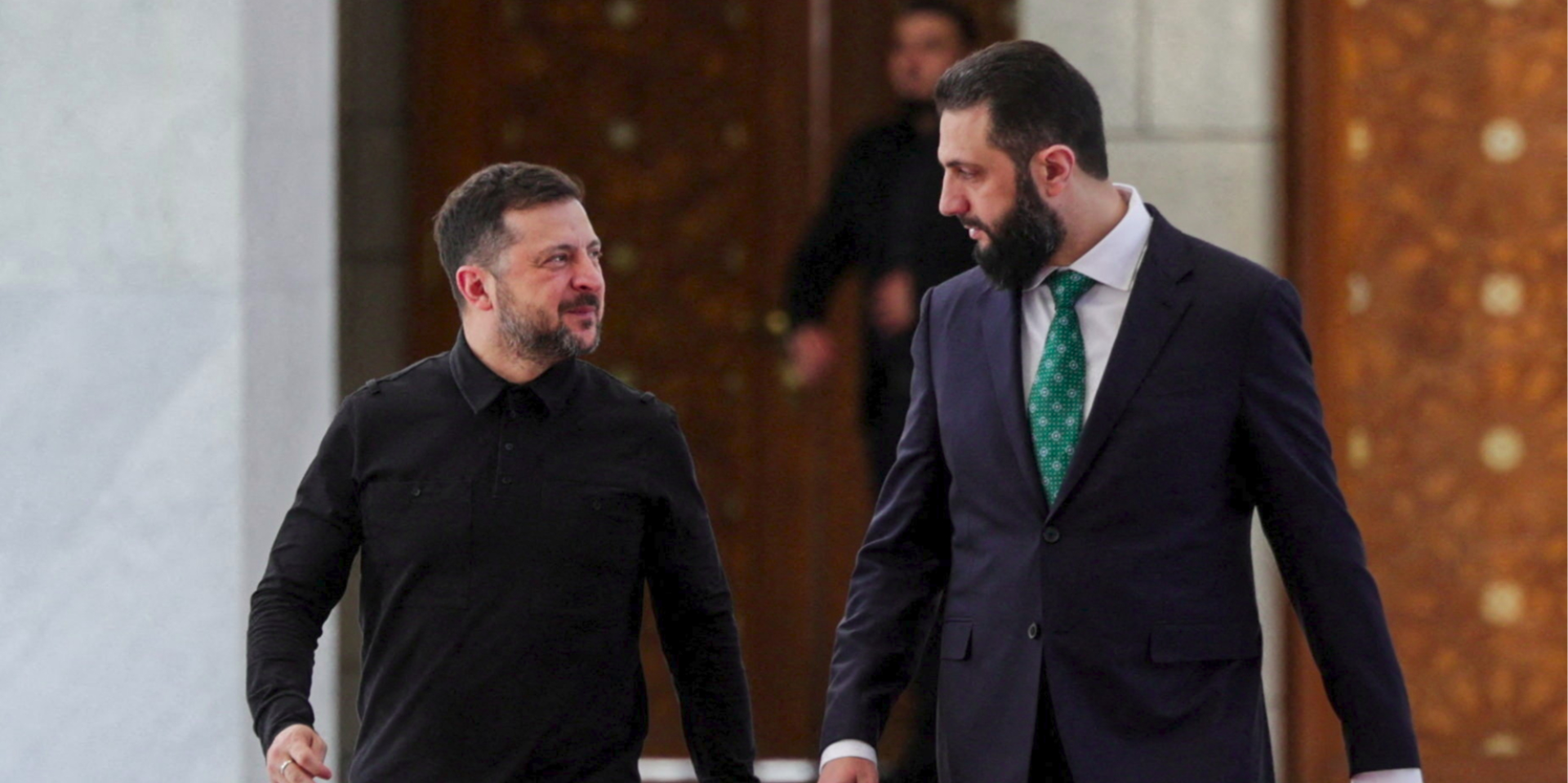 Volodymyr Zelenskyy and Ahmed ash-Sharaa (Photo: REUTERS/Khalil Ashawi)