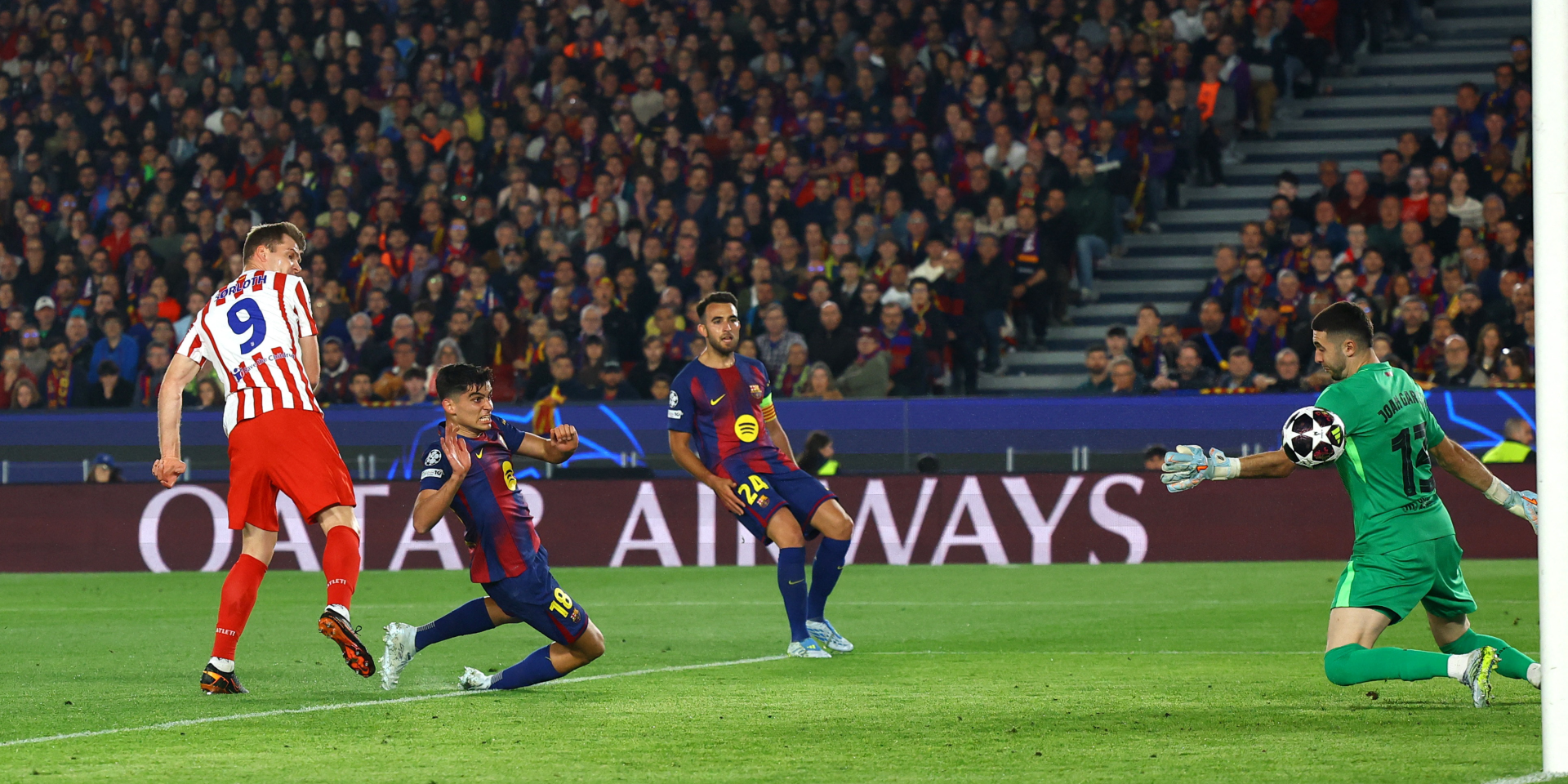 Атлетико — Барселона. Онлайн-трансляция и видео голов четвертьфинала Лиги чемпионов