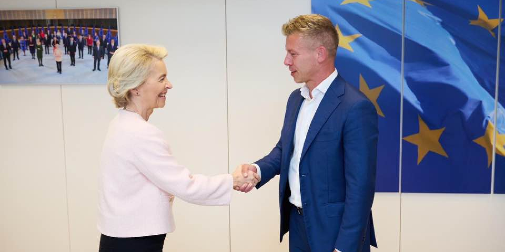 Ursula von der Leyen and Peter Magyar (Photo: Magyar Péter / Twitter)