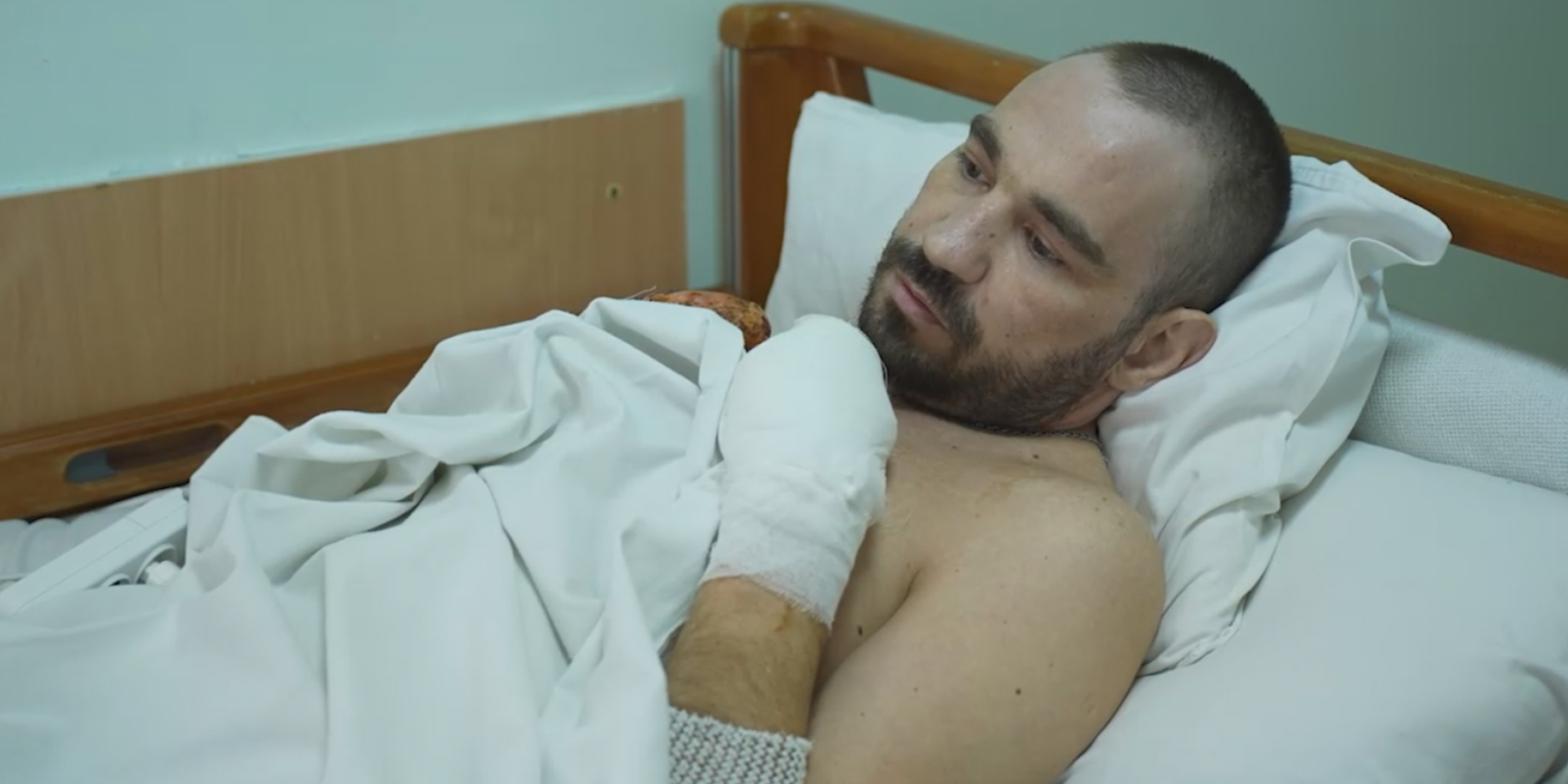 Матвей Терзи после тяжелого ранения находится на лечении в Виннице (Фото: Суспільне Вінниця)