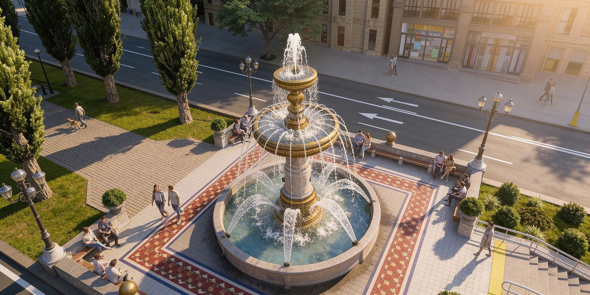 Відомі жителі Києва прокоментували ініціативу столичної влади облаштувати замість демонтованого пам’ятника Леніну громадський простір із фонтаном (Фото: КМДА)