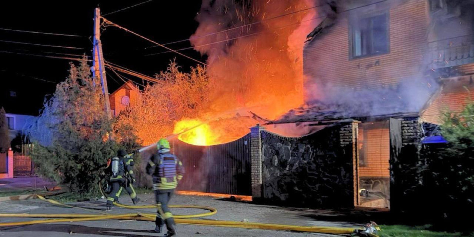 Strike on Kyiv Oblast (Photo: SES)