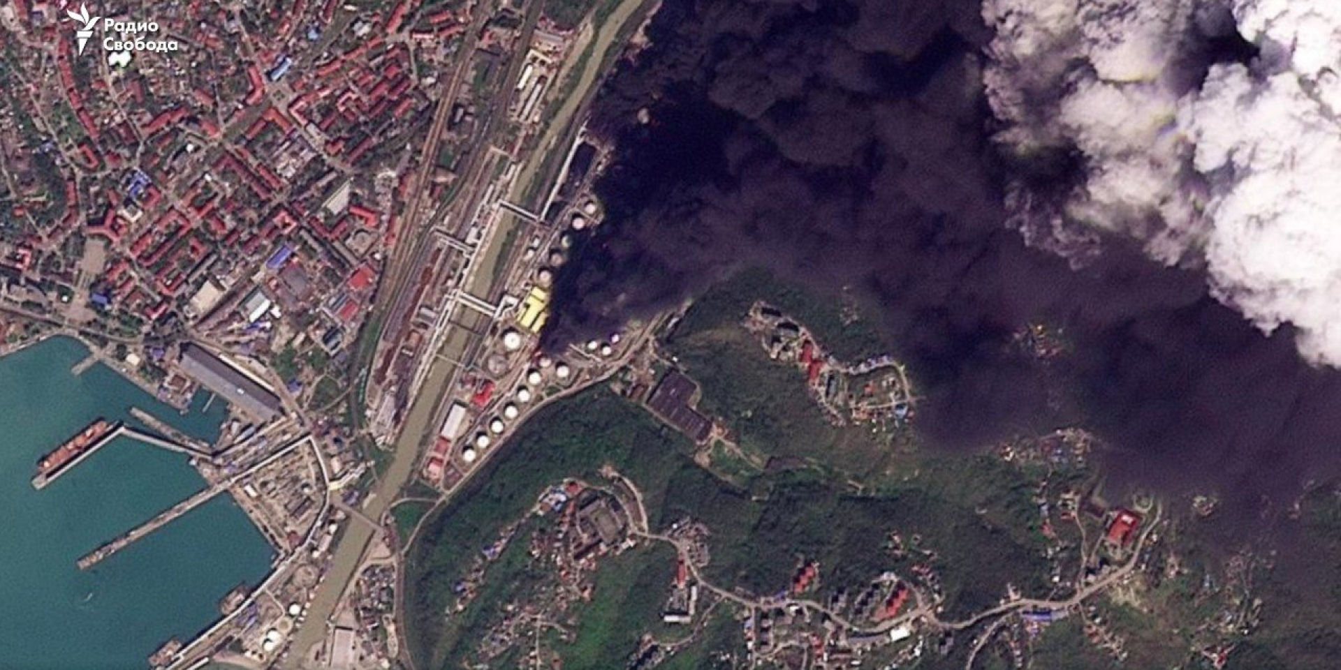 Satellite images show fire at Tuapse refinery after new Ukrainian drone strike
