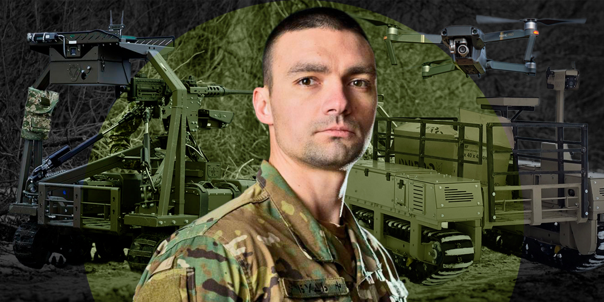 Командир батальйону безпілотних систем 12-ї бригади НГУ Азов із позивним Будь вважає, що на Покровському напрямку найближчим часом роботи стануть ключовою силою на полі бою (Фото: Колаж NV)