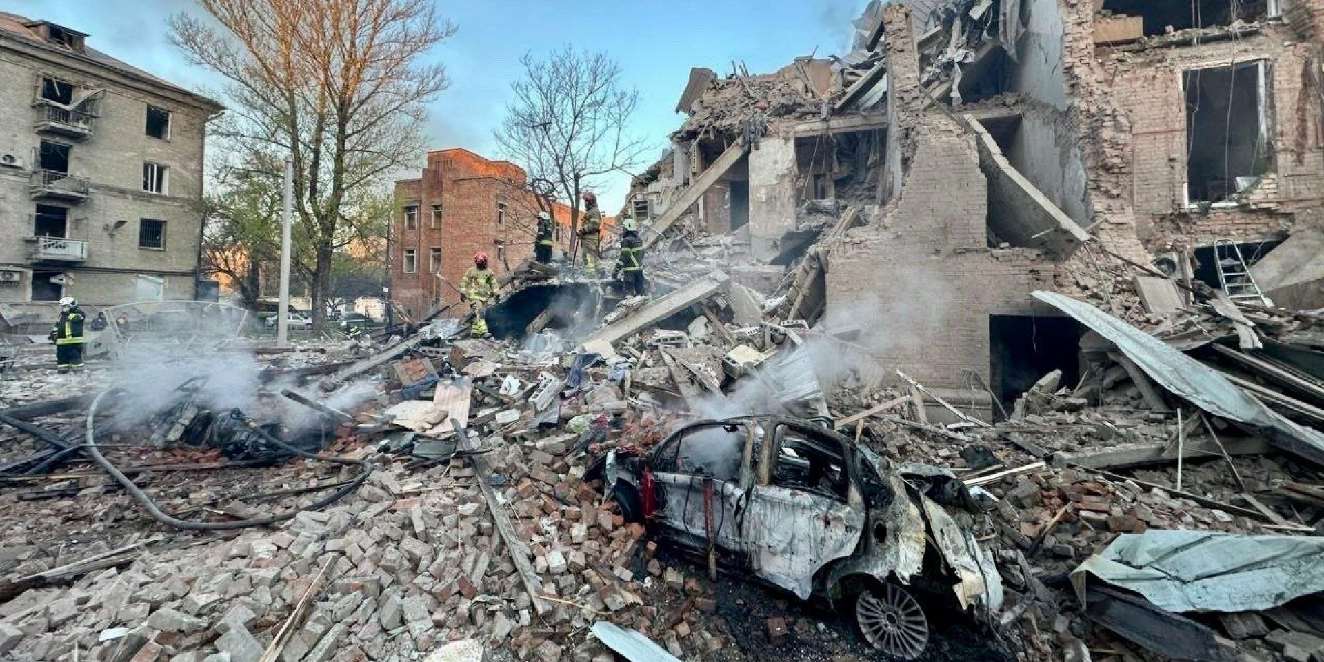 Russia hits Dnipro with missiles, drones; 14 injured, child among them