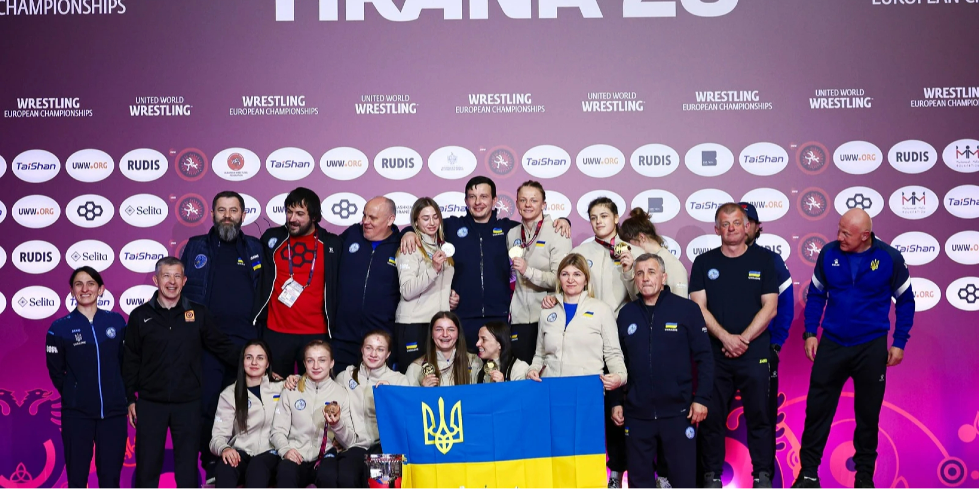 Украина впервые в истории выиграла медальный зачет чемпионата Европы по борьбе