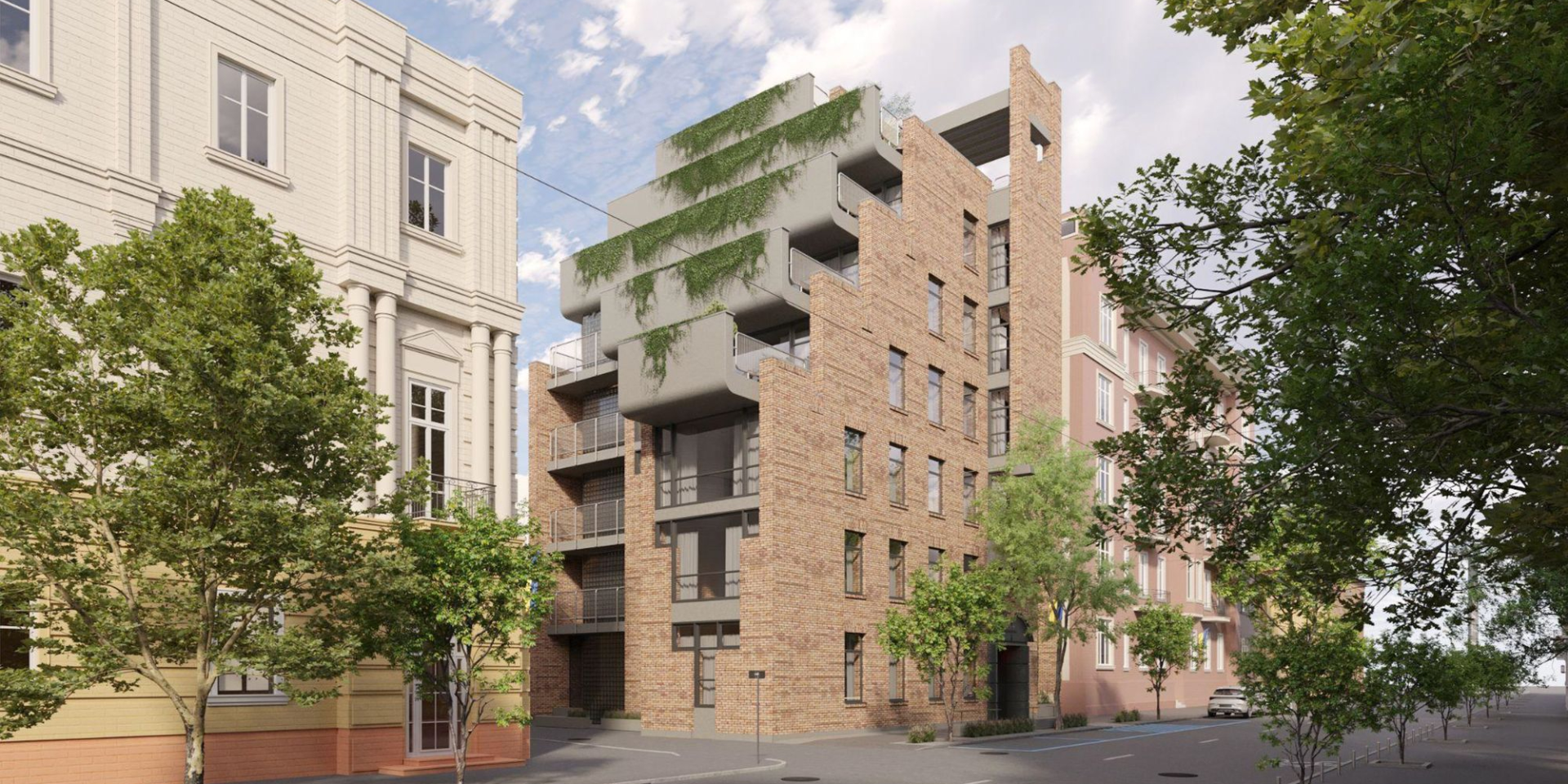 Образец постмодернизма. В Киеве отремонтируют здание поликлиники союза писателей на Рейтарской, которое 20 лет пустует