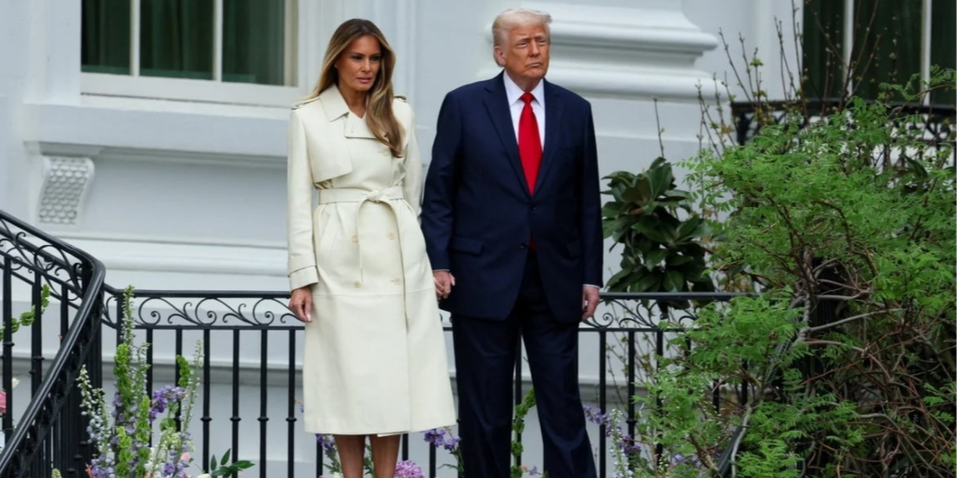 Президент Дональд Трамп та його жінка Меланія Трамп вимагають звільнити телеведучого Джиммі Кіммела (Фото: REUTERS/Leah Millis)