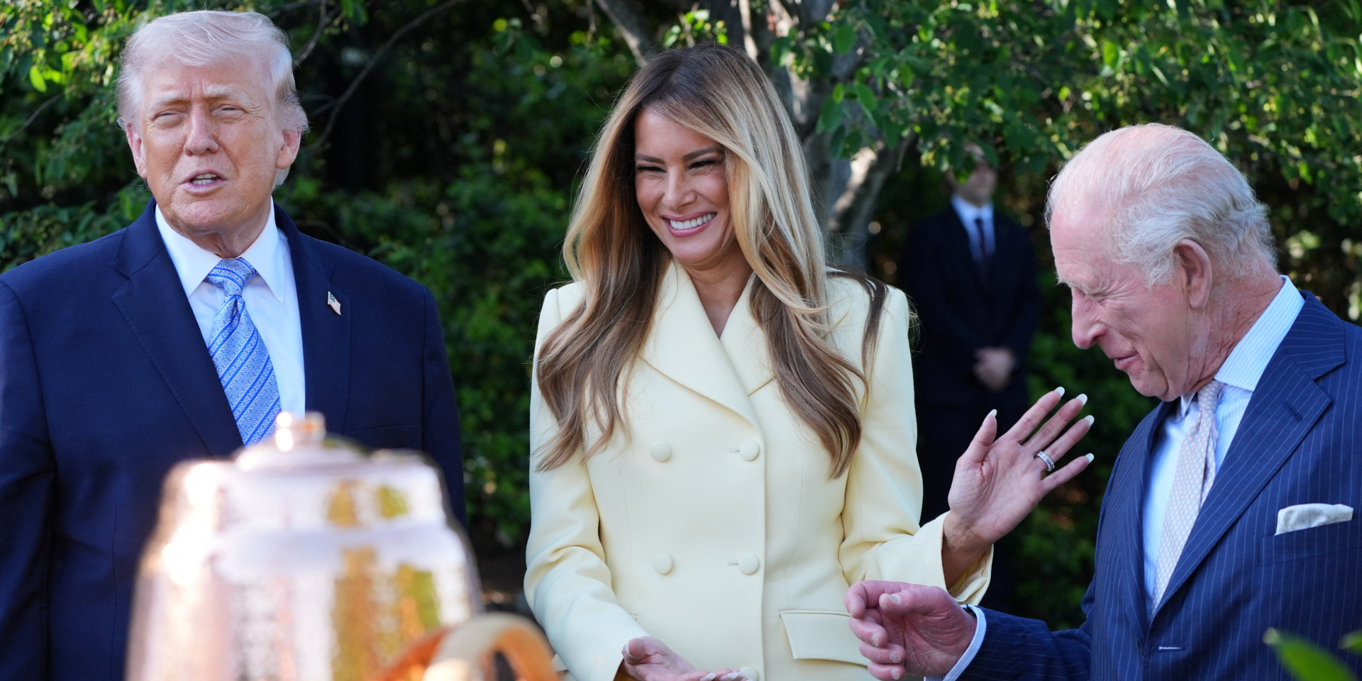Дональ і Меланія Трампи зустрілися з королем Чарльзом і королевою Каміллою у Білому домі (Фото: Alex Brandon/Pool via REUTERS)