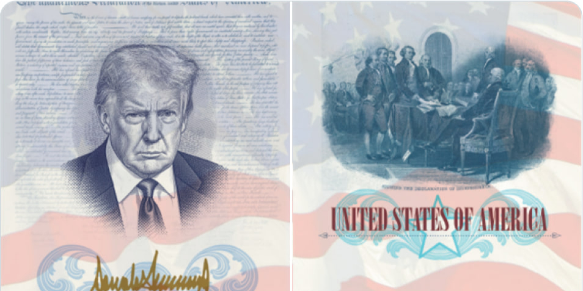 Госдеп США выпустит лимитированную серию паспортов с изображением Трампа к 250-летию независимости страны