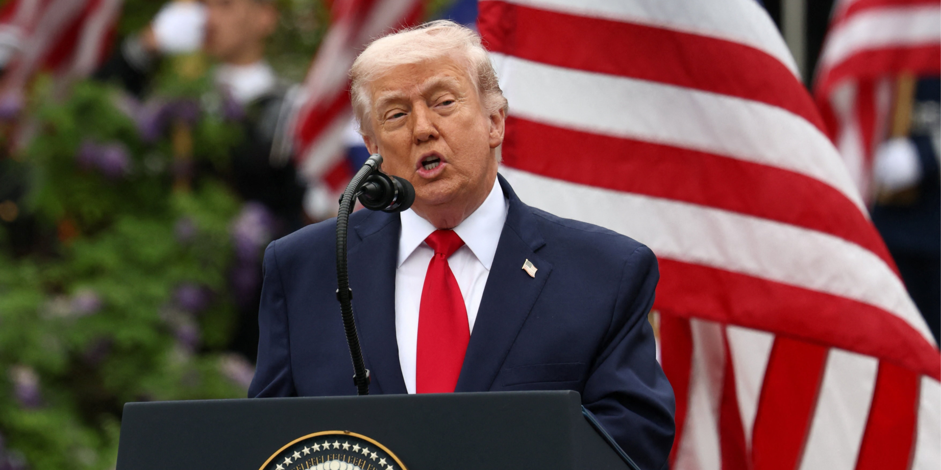 U.S. President Donald Trump at the White House southern lawn, April 28, 2026 (Photo: REUTERS/Kevin Lamarque)